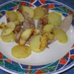 Aiguillettes de canard aux 2 pommes