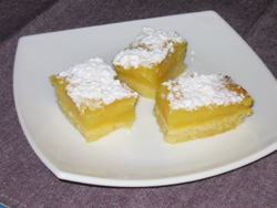 Carrés au citron