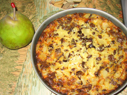 Clafoutis de poires et chocolat