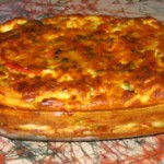 Clafoutis de poivrons aux 2 fromages