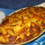 Clafoutis raclette-pommes de terre