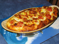 Clafoutis tomates mozarella