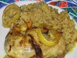 Curry de poulet au citron