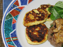 Galettes de pommes de terre au cantal