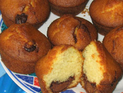 Muffins au nutella