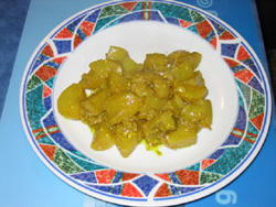 Pommes de terre sauce curry