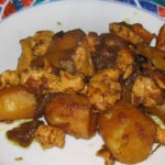 Curry de pommes de terre au poulet