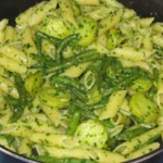 Pâtes au pesto et aux légumes