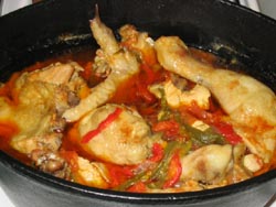 Poulet basquaise