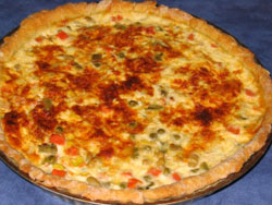 Quiche à la jardinière de légumes