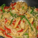 Riz thaï sauté au poulet