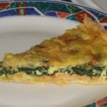 Tarte aux épinards et au saumon