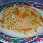 Pâtes fraîches à la carbonara de légumes