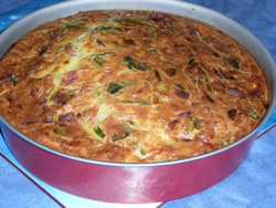 Quiche aux poireaux sans pâte