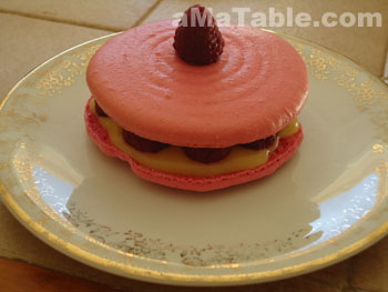 Macaron individuel Framboises Citron