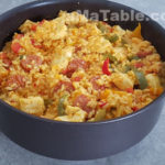 Riz poivrons poulet chorizo