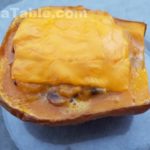 Butternut farcie champignons mimolette