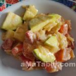 Orzo à la courgette tomate et chorizo