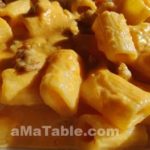 Rigatonis à la bolognaise crémeuse de potiron